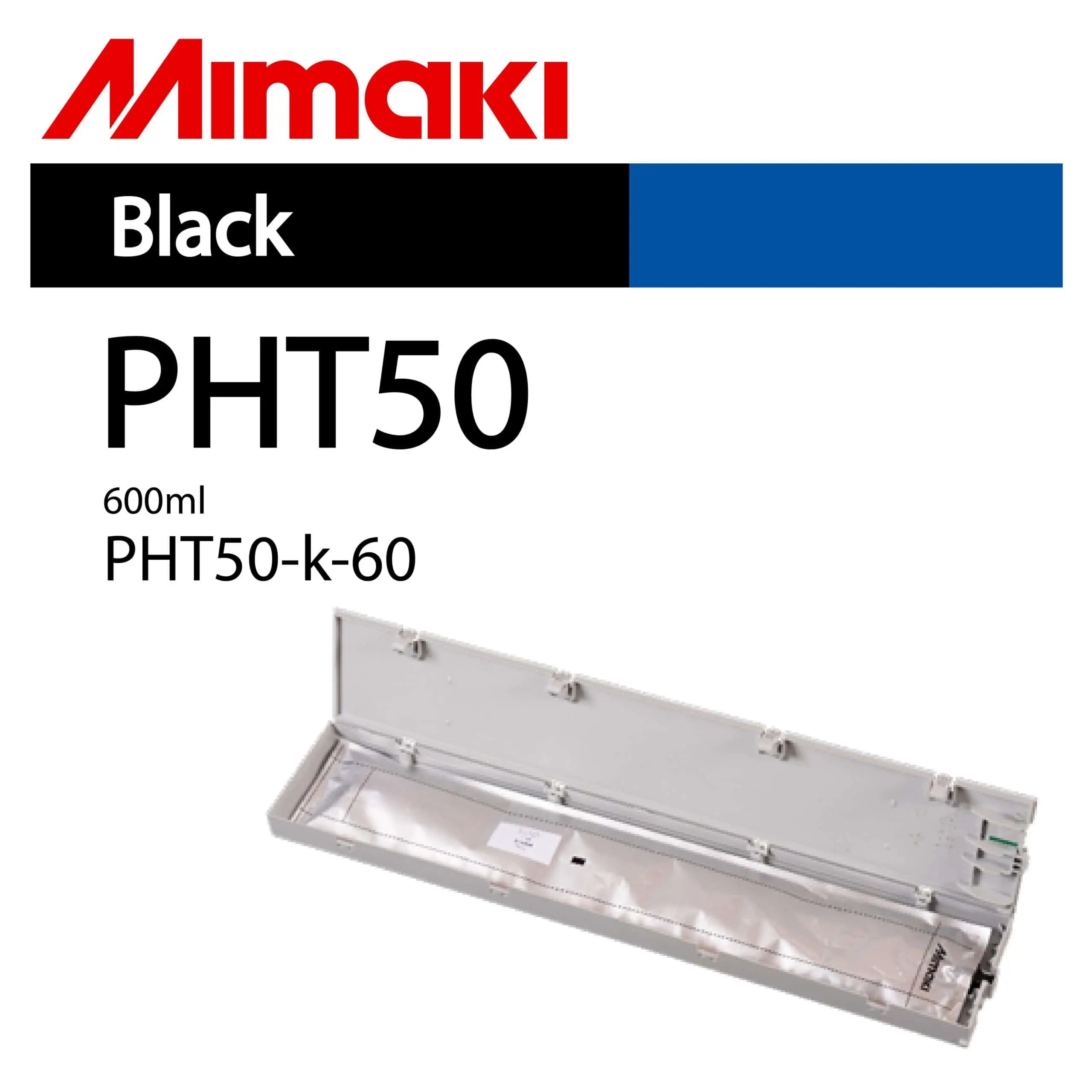 Mimaki PHT50-k-60 Black 600ml Ink Cartridge