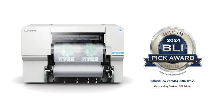 Roland VersaSTUDIO BY-20 DTF Printer Earns BLI 2024 Pick Award