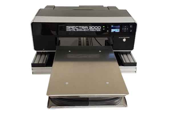 Front view of a Spectra printer 