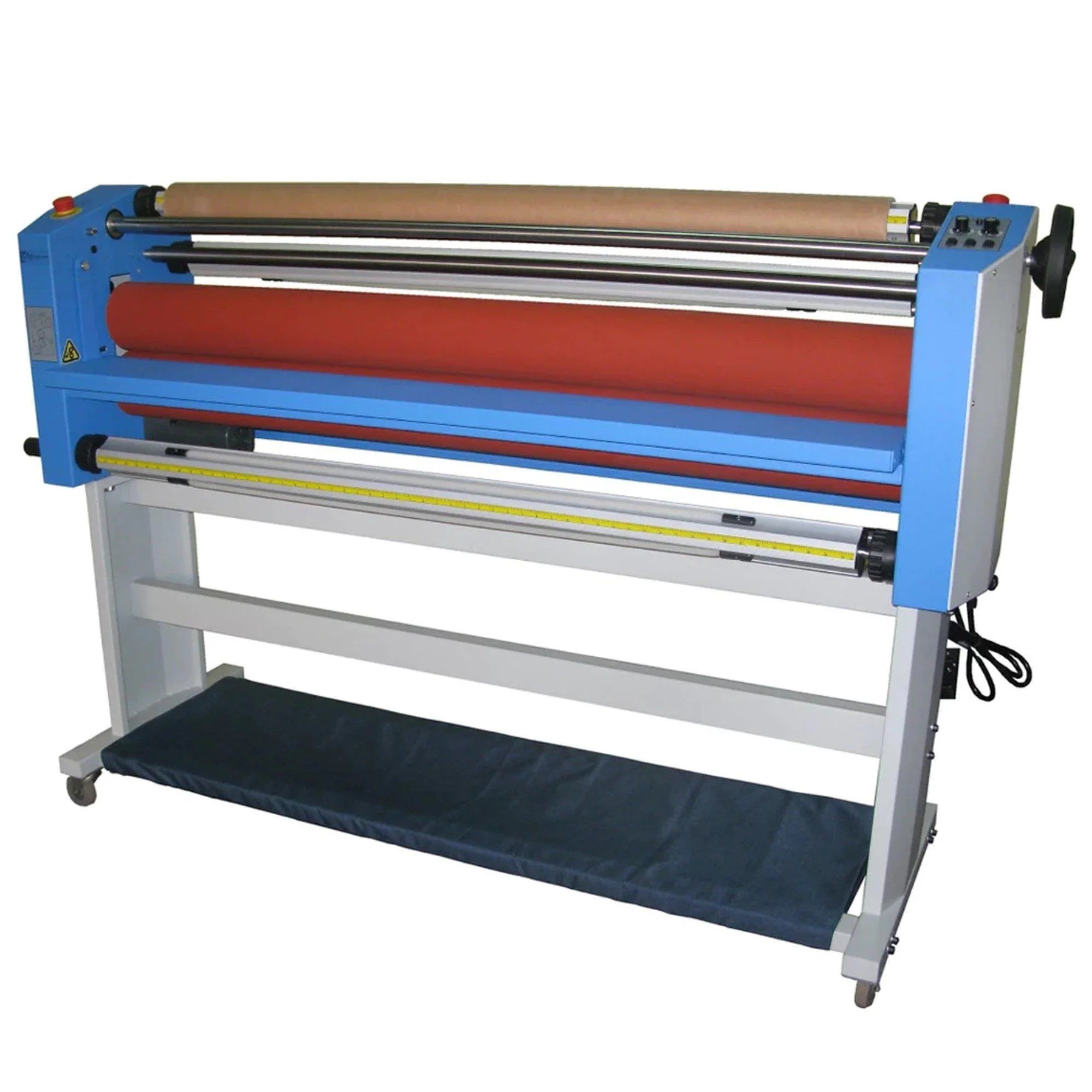  "GFP-363TH Top Heat Wide Format Roll Laminator with Stand - 63" Eco Printers - GFP" - A versatile top heat wide format roll laminator with a stand, expertly designed for 63" eco printers by GFP.