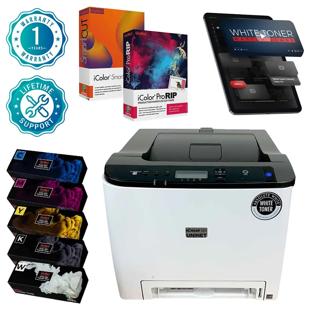 Uninet iColor® 560 White Toner Transfer printer basic package