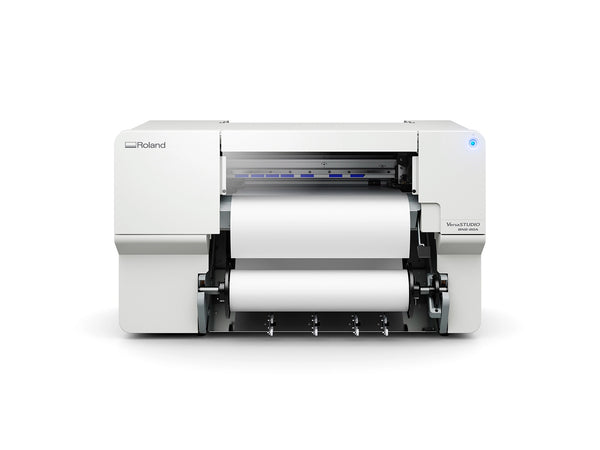 BN2-20A Eco-Solvent Printer Front View with White Media