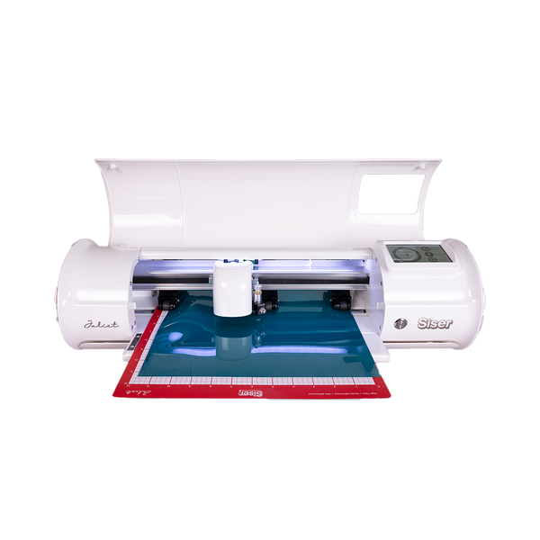 The image displays the Siser Juliet Cutter with the 2516-2 attachment. The attachment highlights the cutter's ability to work with 25-inch wide materials, offering versatility for cutting and crafting projects.
