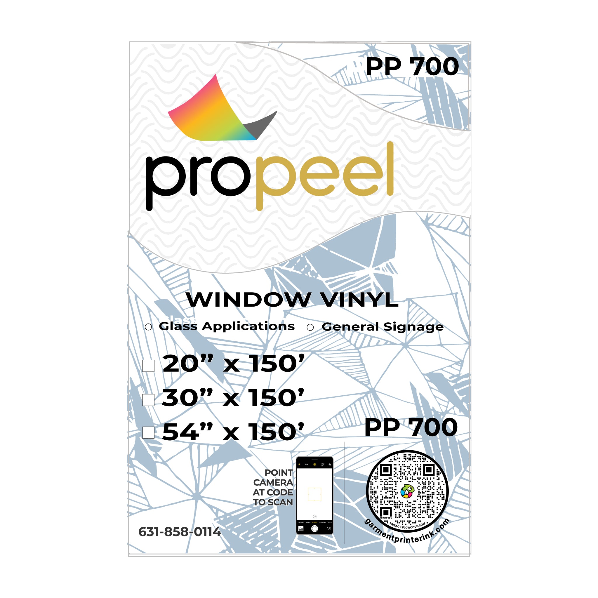 Propeel Window Vinyl 6 mil