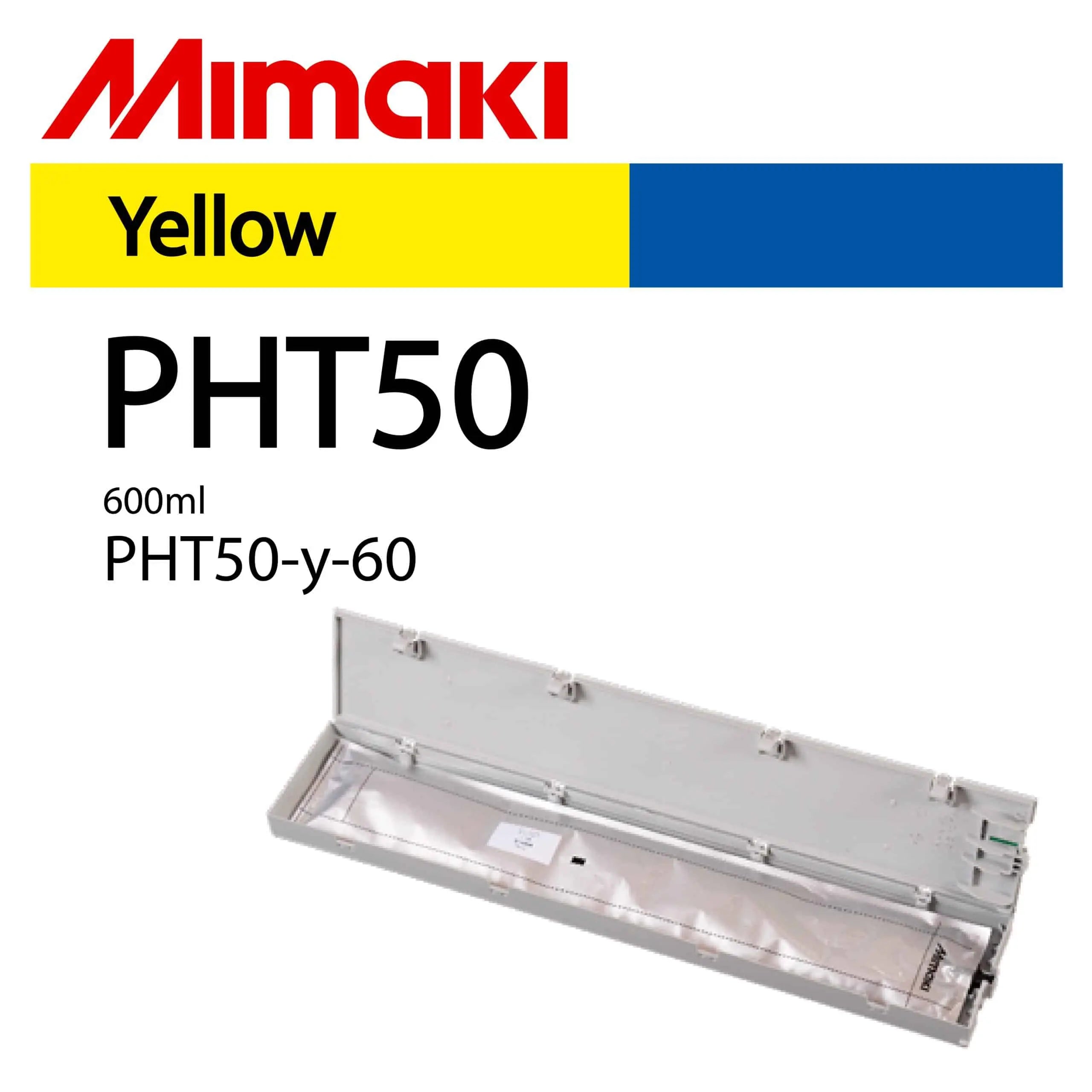 Mimaki PHT50-y-60 Yellow 600ml Ink Cartridge