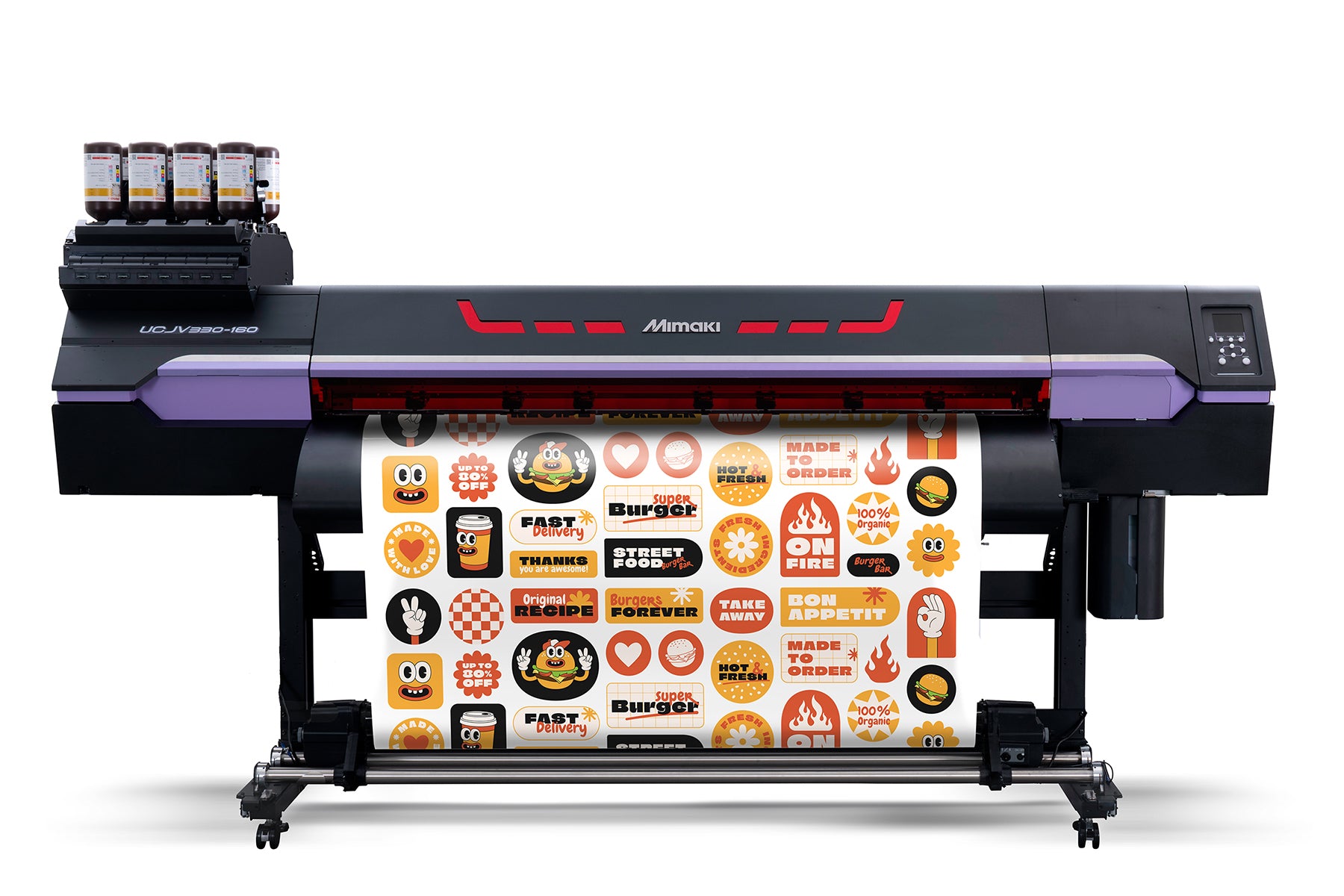 Mimaki UV printed store decals from the ucjv330