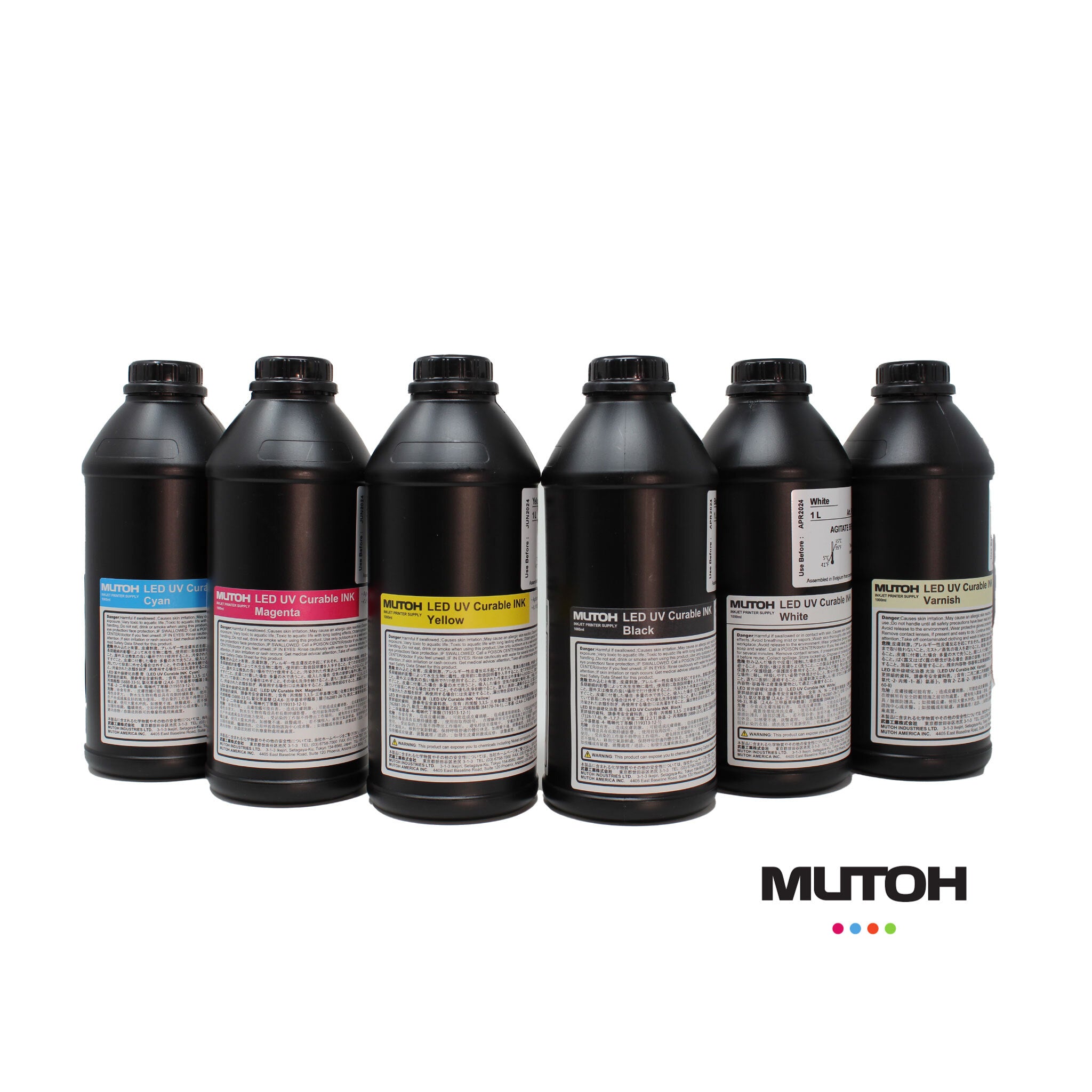 Mutoh LED UV Curable ink G5 set
