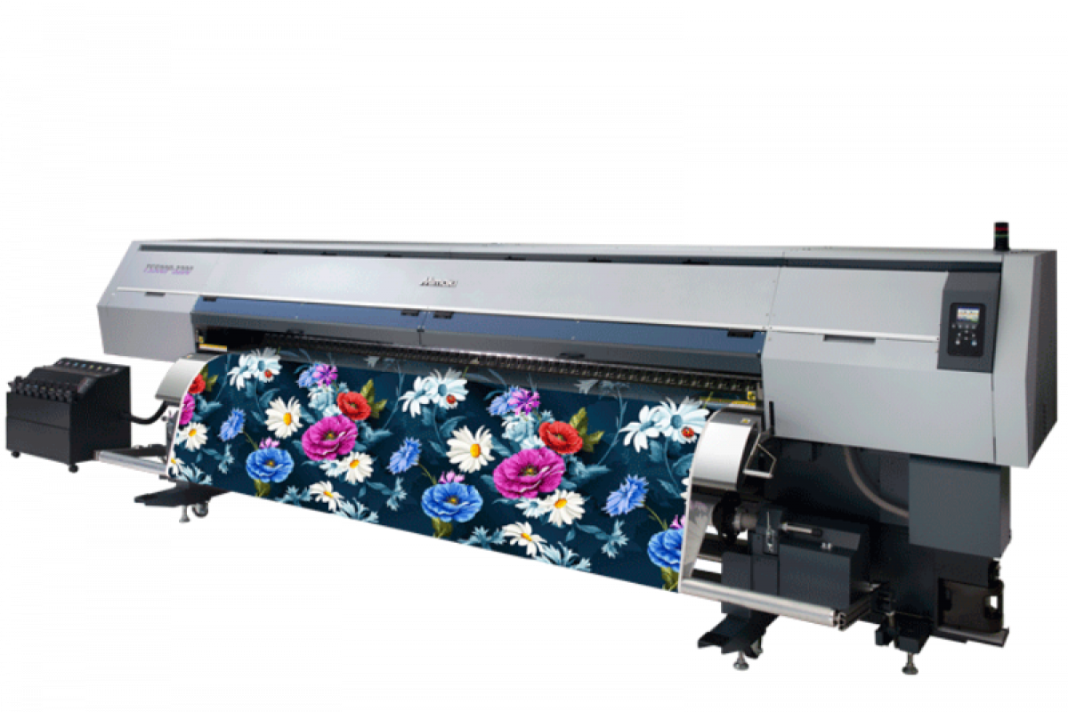 Mimaki TS500P-3200 with design being printed