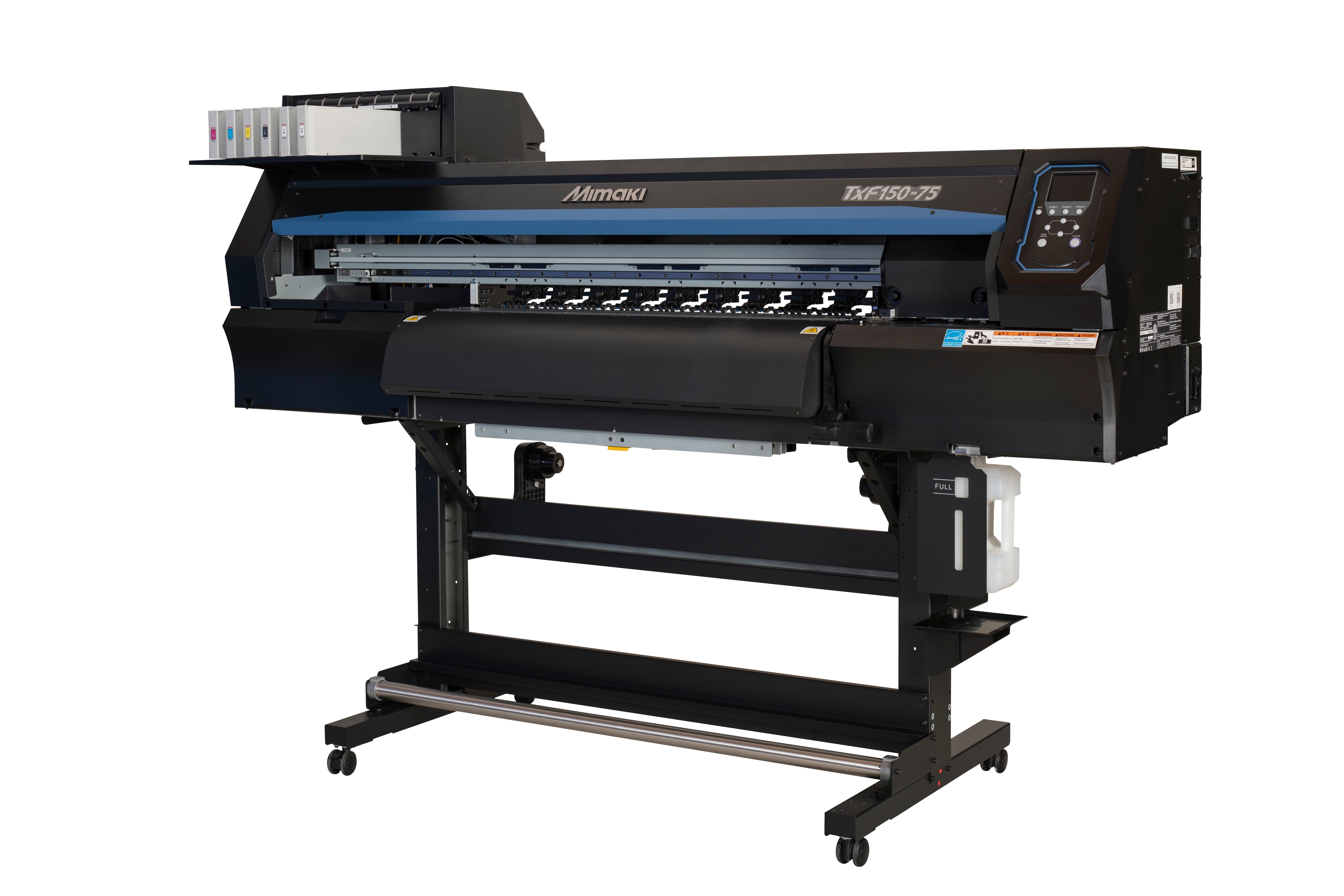 Mimaki TxF 150-75 Right Side of Printer Showing Ink 