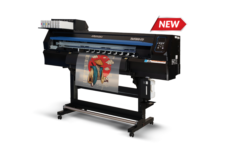 txf 300-75 printer with stylish media being printed