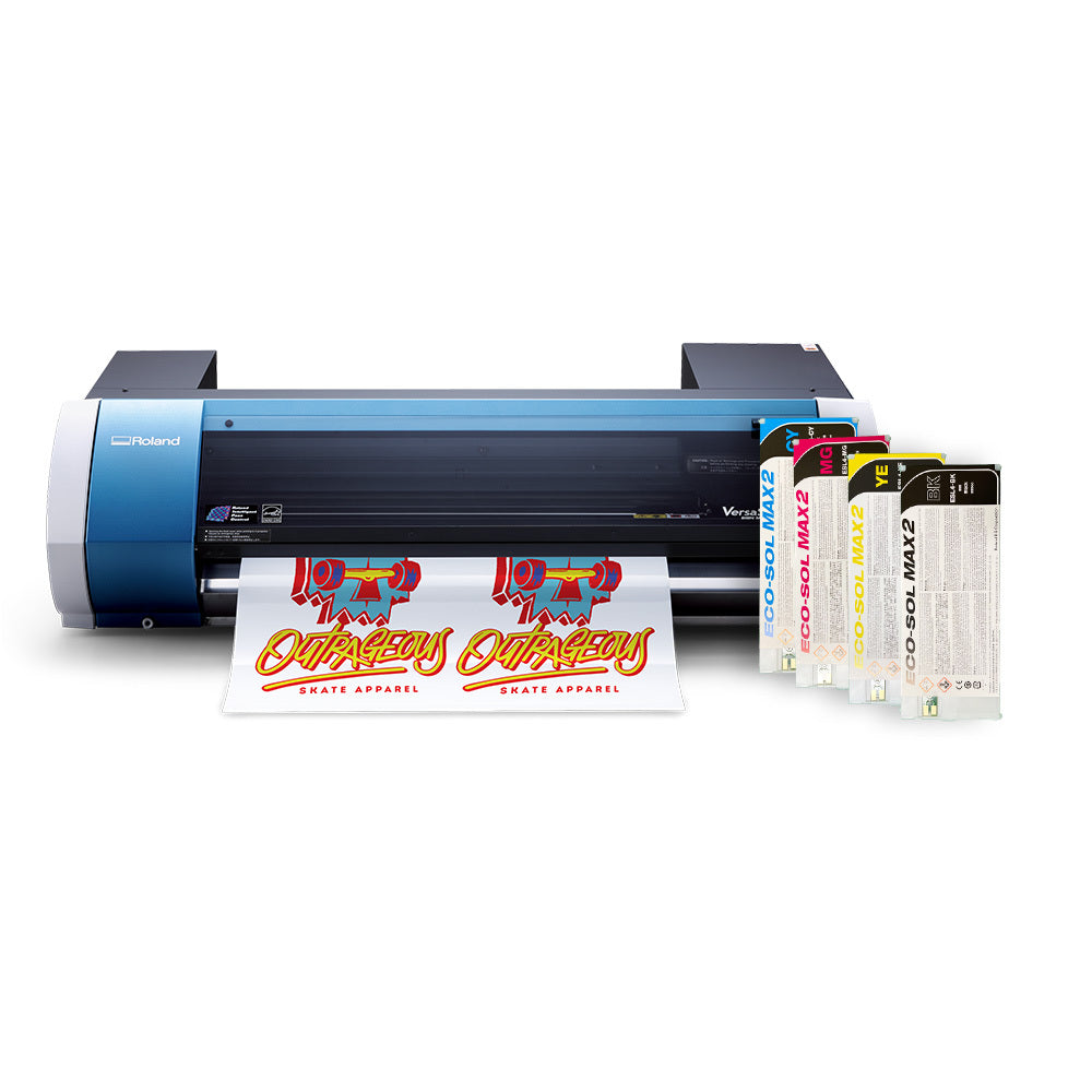 Roland BN-20A printer for eco-solvent versaSTUDIO with CMYK ink cartridges