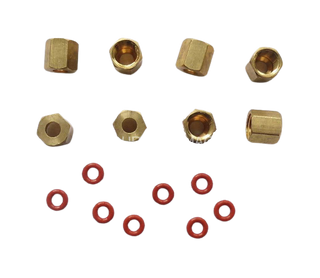 DTG Viper Brass Fitting and O-ring 8pc Set