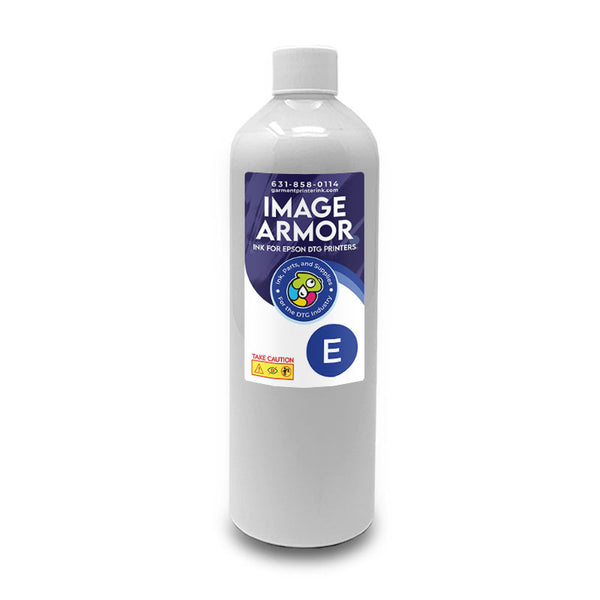 White Half Liter E-Series Image Armor Garment Ink