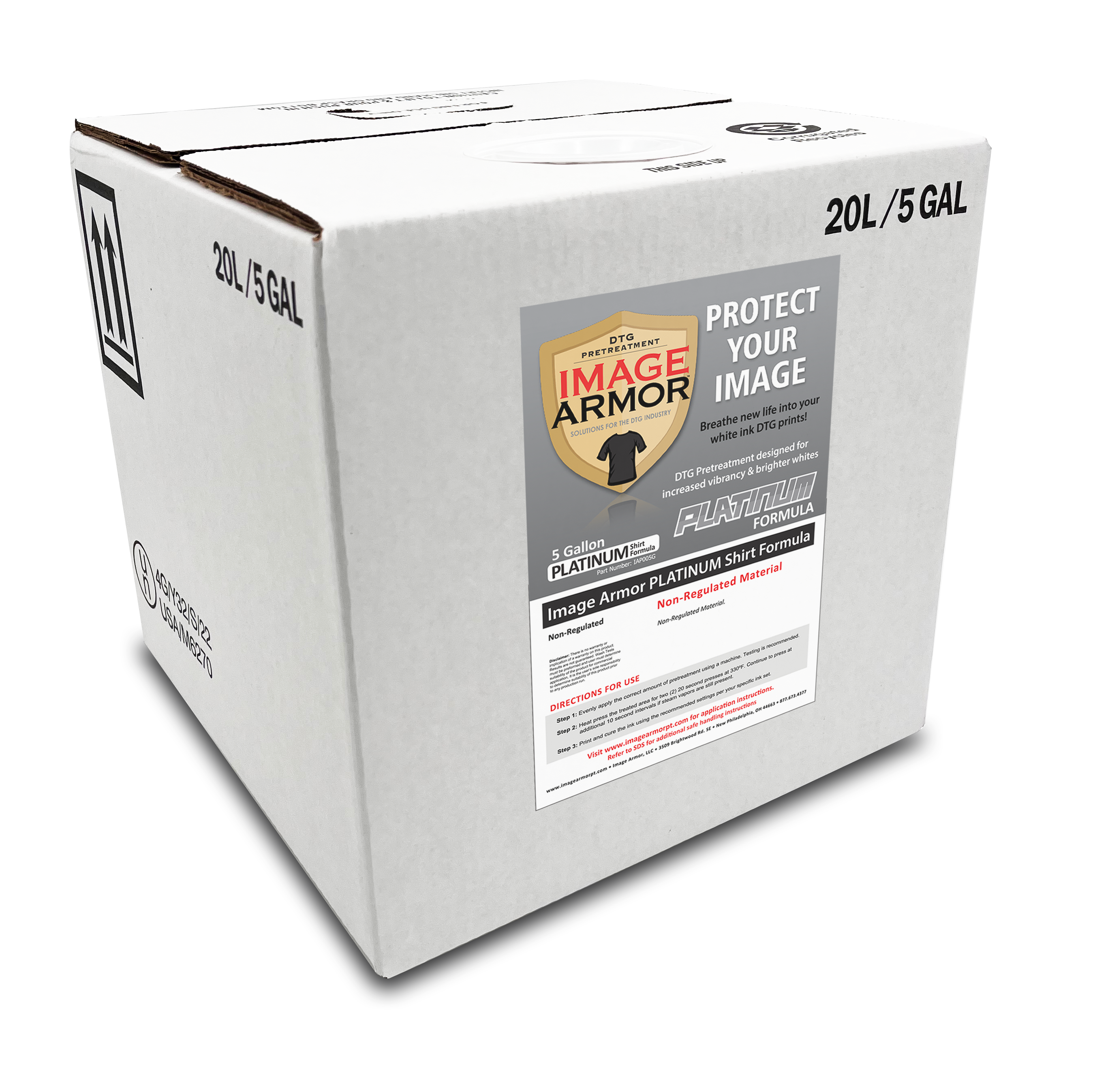 Image Armor Platinum pretreatment 5 gallons for dtg printing
