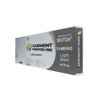 Buy light-black Eco Solvent Ink For MUTOH VJ-MSINK3 220 ml
