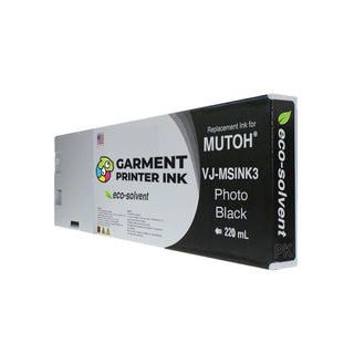 Buy photo-black Eco Solvent Ink For MUTOH VJ-MSINK3 220 ml