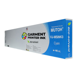 Buy cyan Eco Solvent Ink For MUTOH VJ-MSINK3 440 ml