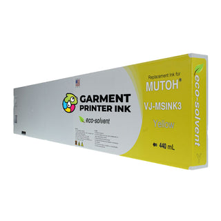 Buy yellow Eco Solvent Ink For MUTOH VJ-MSINK3 440 ml
