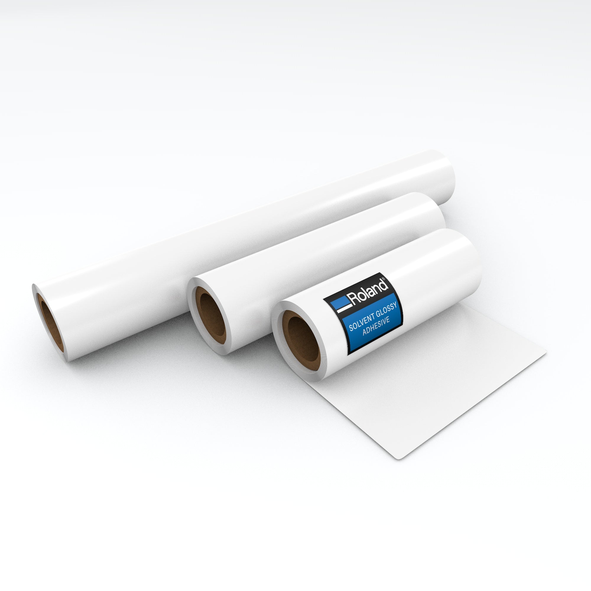 Roland solvent glossy adhesive sizes for wide format printers