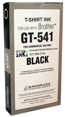 Brother GT-541 black ink and wiper cleaner