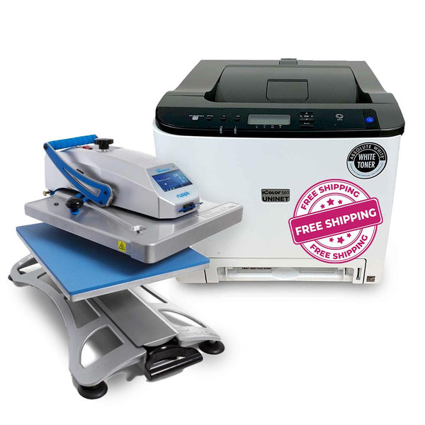Uninet iColor® 560 White Toner Transfer Printer PRO Package (optional Heat Press)