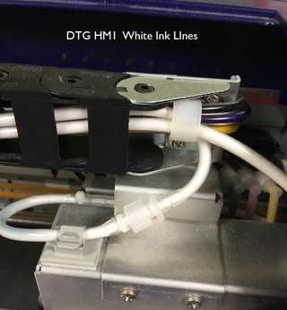 DTG HM1 White ink Lines Tubes
