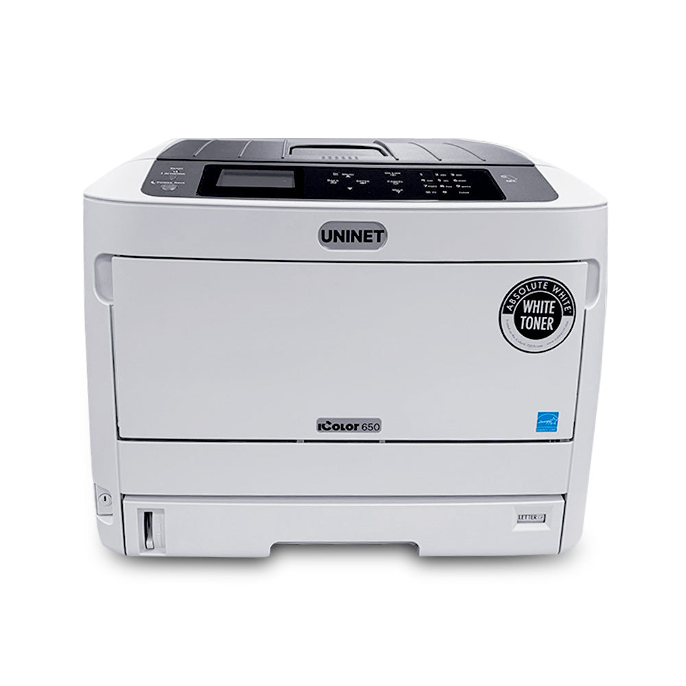 icolor 650 forward facing white toner transfer printer
